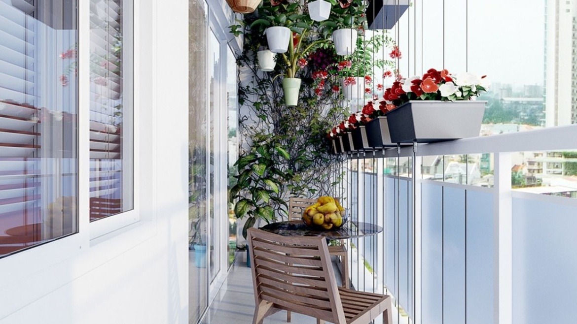 تراس گاردن در فضای با عرض کم